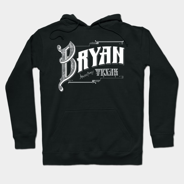 Vintage Bryan, TX Hoodie by DonDota